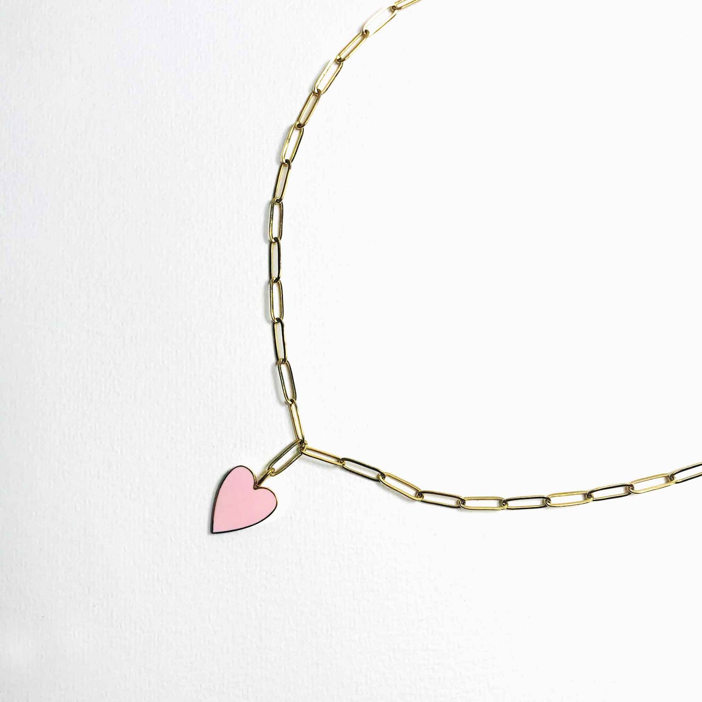 Follow Your Kind Heart - Paperclip Halskette