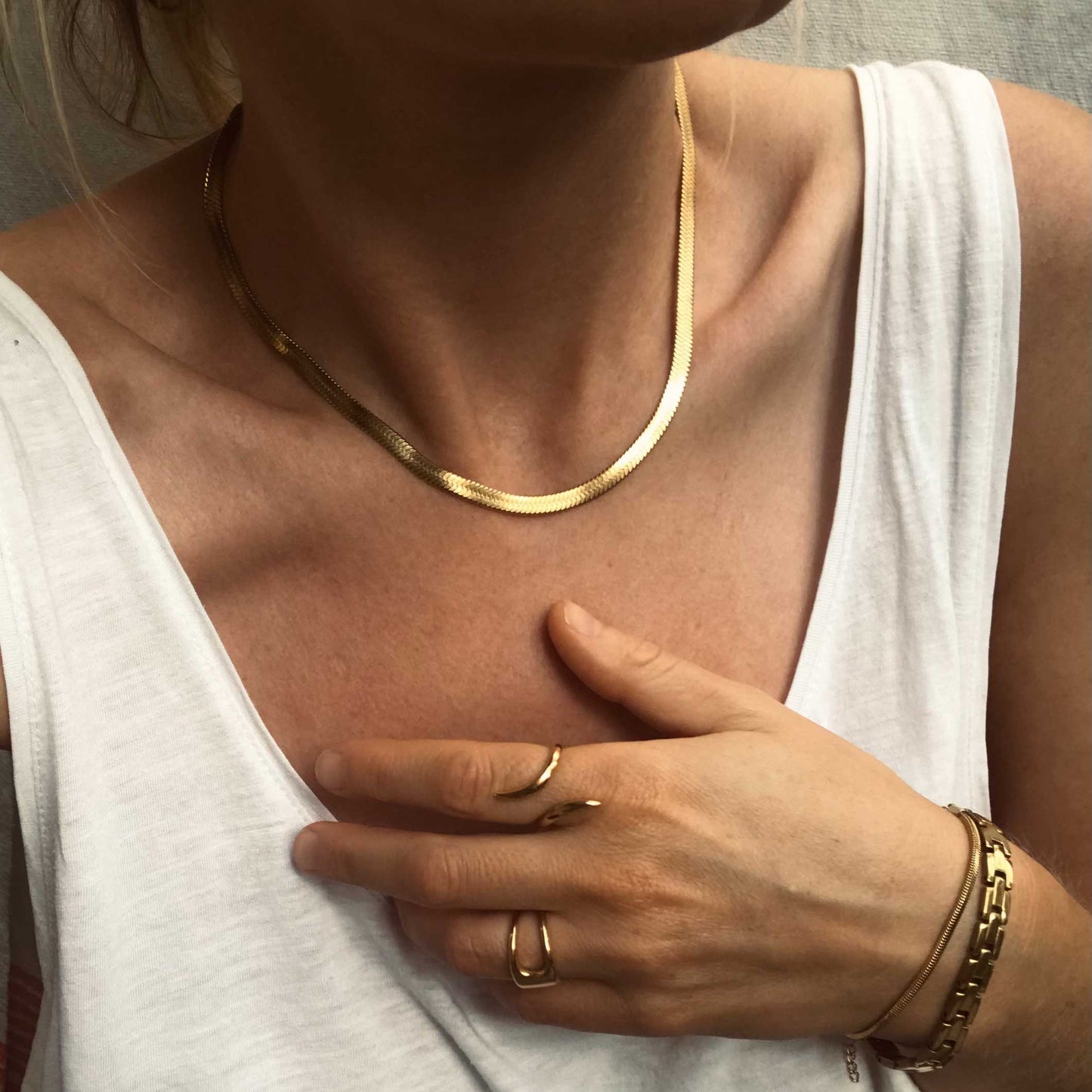 3,2,1...do it - Herringbone Necklace