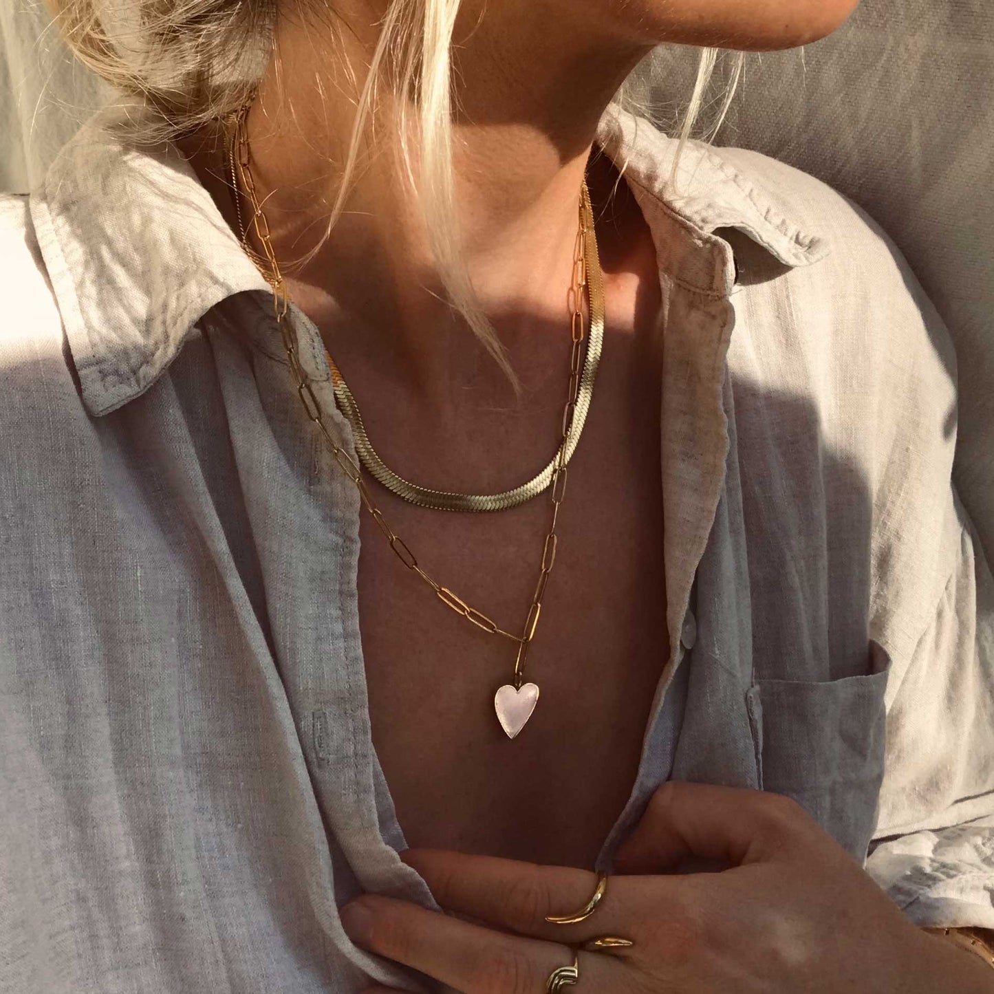 3,2,1...do it - Herringbone Necklace