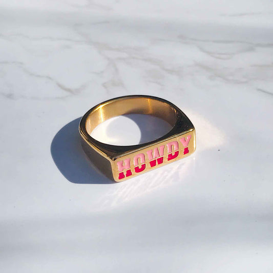 Howdy! - Statement Ring